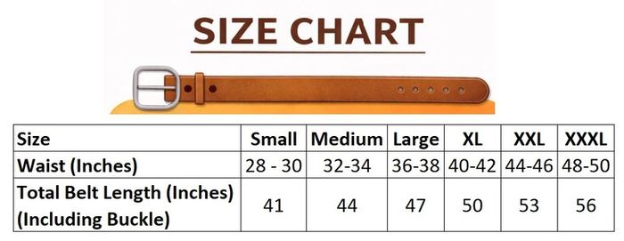 Unisex Genuine Leather Belt Classic Handmade Belt Durable, Long-Lasting, Stylish Leather Waist Belt