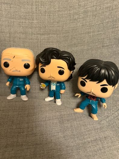Lot of 5 figure is the Funko Pop! TV: Squid Game - Gi-hun Ali Kang Sae Byeok Oh II-Nam Cho Sang-Woo