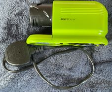SilverCrest electric knife sharpener, green & black, multi-function kitchen sharpener