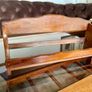 Vintage Mid Century Modern Wooden Spice Rack Shelf Image 5