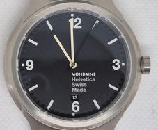 Mondaine Helvetica No.1 Bold 43mm Boxed Swiss Made & New Battery