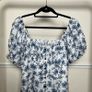 Cefinn Floral Midi Dress Sz 10UK 6US M Smock Puff Sleeves Boho Maid Image 10