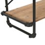 Bookcase Solid Firwood and Steel 120x42x180 cm Image 4