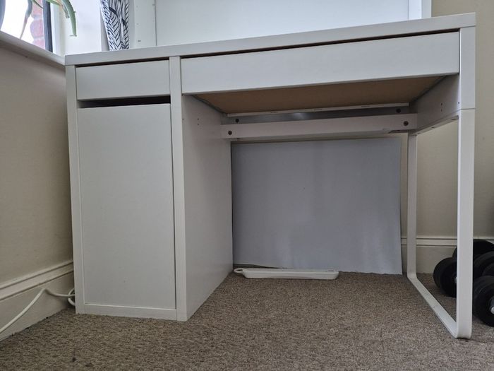 White Desk -105x50 Cm