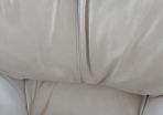Cream Italian Leather Armchair