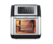 Innsky Hot Air Fryer 10 L, 1500 W Airfryer Hot Air Fryer with 10 Programmes, Hot Air Oven with 6 Accessories, Air Fryer without Oil