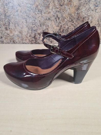 Womens CLARKS shoes heels bundle black blue burgundy Size UK 5 EU 38 court formal pumps slip on