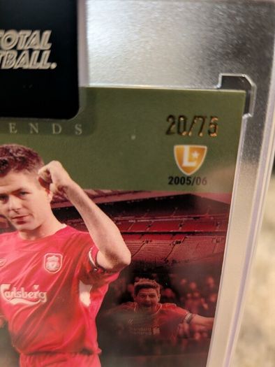 Steven Gerrard Liverpool FC Topps Total Football Legends /75