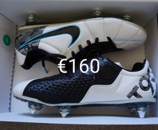 Football Boots Nike Total 90 Laser III Elite White (2009) Size 7.5UK SG