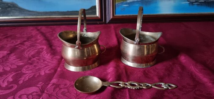 Vintage Solid Brass Decorative Small Tea Pot Ornament With Lid