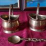 Vintage Solid Brass Decorative Small Tea Pot Ornament With Lid Image 9