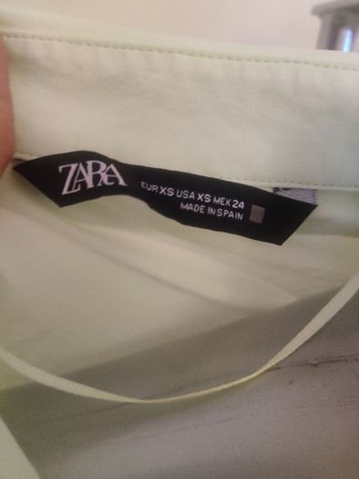 Zara lime shirt size XS UK8 Postage included
