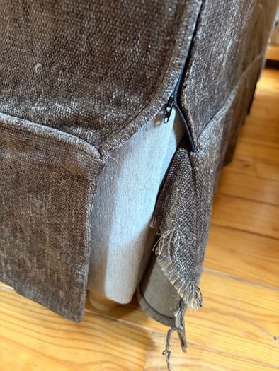 Feather And Down Two Seater Couch And Armchair