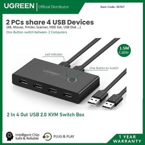 2 In 4 Out USB 2.0 480M bps Sharing Switch