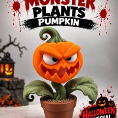 Halloween Pumpkin Plant Lamp  Spooky Home Decoration