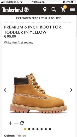 Toddler original Timberland boots