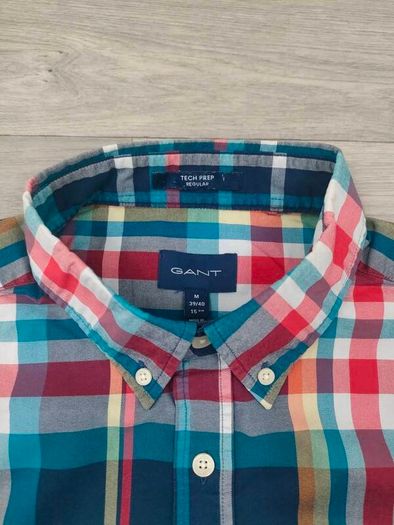 Gant Tech Prep Button Down Check Shirt Mens Medium