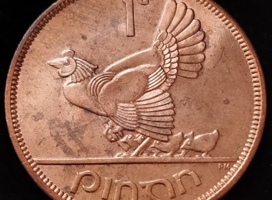 Ireland - 1963 - Penny - Hen - KM.11 - [418]