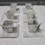 Stylish Modern Porcelain China Square 55 Piece Dinner Set, Marble Grey, Dinnerware, Dinner Party Set. Plates, Cups Mugs Bowls Egg Cups Image 10