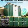 Outsunny metal garden shed - 2.8m x 1.3m Image 5