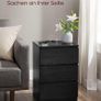 Set of 2 Bedside Tables 3 Drawers 2 AC Outlets, 2 USB Ports Image 4