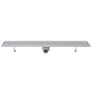 Linear Shower Drain 2 pcs Wave 930x140 mm Stainless Steel Image 5
