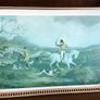 A Large Gilt framed Vintage Hunt Scene Breakfast Tray 22"x14" Image 3