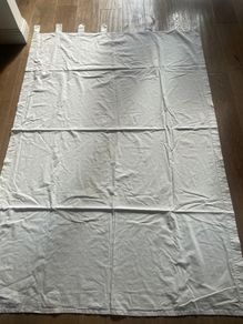 white linen curtains