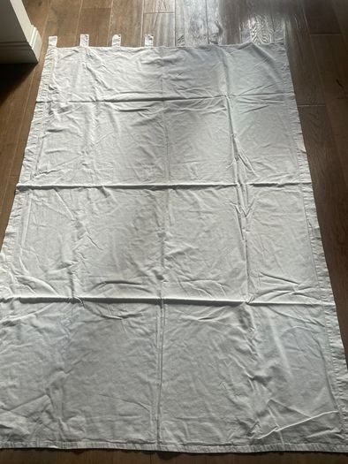 white linen curtains