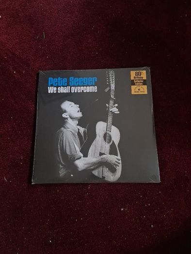 lp Pete seeger, we shall overcome double LP