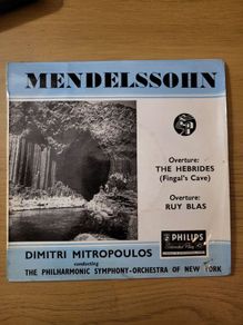 Mendelssohn The Hebrides Fingals Cave Ruy Blas 7 inch EP Philips ABE 1006