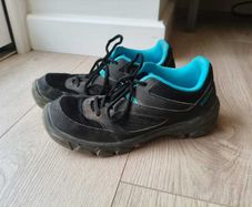 Quechua walking shoes - black and blue - size 38