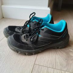 Quechua walking shoes - black and blue - size 38