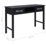 Console Table Black 110x45x76 cm Wood Image 9