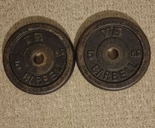 weight plates 2x5Kg