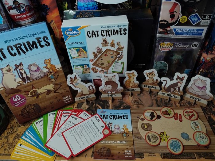 Cat Crimes ! Whos to Blame Logic Game ! Mensa Mind Games Finalist !