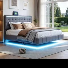 Bed frame. King Size Bed 160cmx200cm. New In Box With Usb Ports And Led Lights.