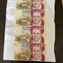 Irish 50 20 10 5 pound notes Image 3