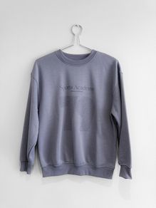 Pre Owned Dunnes Stores Slate Blue Graphic Sweatshirt