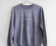 Pre Owned Dunnes Stores Slate Blue Graphic Sweatshirt