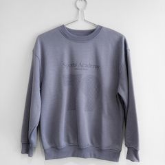 Pre Owned Dunnes Stores Slate Blue Graphic Sweatshirt