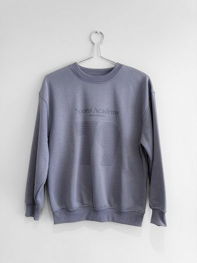 Pre Owned Dunnes Stores Slate Blue Graphic Sweatshirt