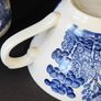 A Set of 4 Churchill Blue Willow Transferware Teacups Image 4