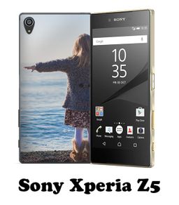 Sony Xperia Z5 - Personalised hard case Black, white or Transparent