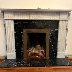 Marble fireplace