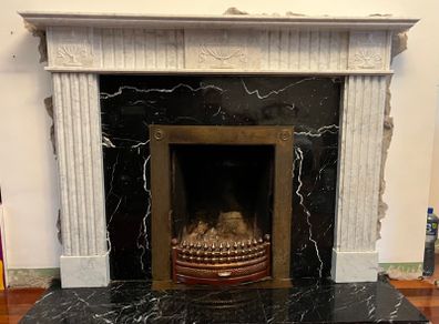 Marble fireplace