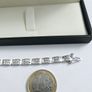 Brand New 10ct White Gold Diamond Tennis Bracelet Image 3