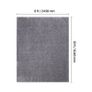 Indoor Plush Area Rugs, 2.44 x 3.05m Plush Carpet, Area Rugs Furry with Long Plushs Pile, Thick & Durable High-Pile Rug for High-Traffic Areas, Non-Shedding & Non-Slip Backing, Blue-Gray Image 2