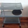 Metal computer table with lights Image 3