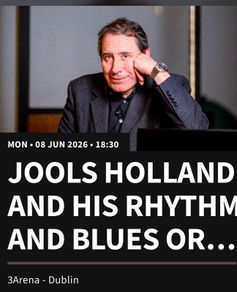 2 Tickets  For Jools Holland And His Rhythm And Blues